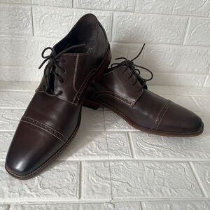 VTG EUC Florsheim Abruzzo Brown Leather Brogue Cap Toe Oxford Shoes (US 12 D)